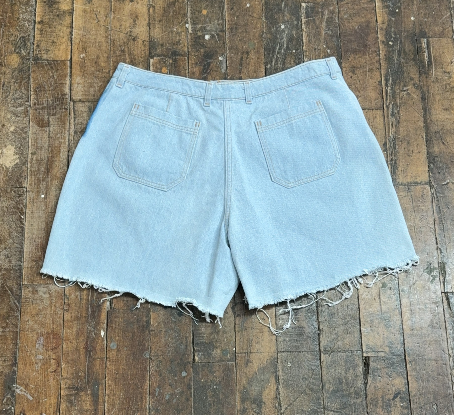 40 - Cyanotype Cutoff Jean Shorts