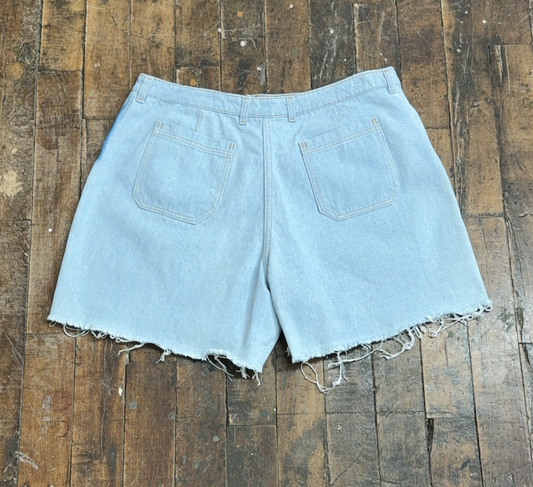 40 - Cyanotype Cutoff Jean Shorts