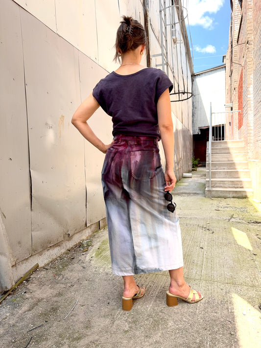 27 - Ice Dye Midi Skirt