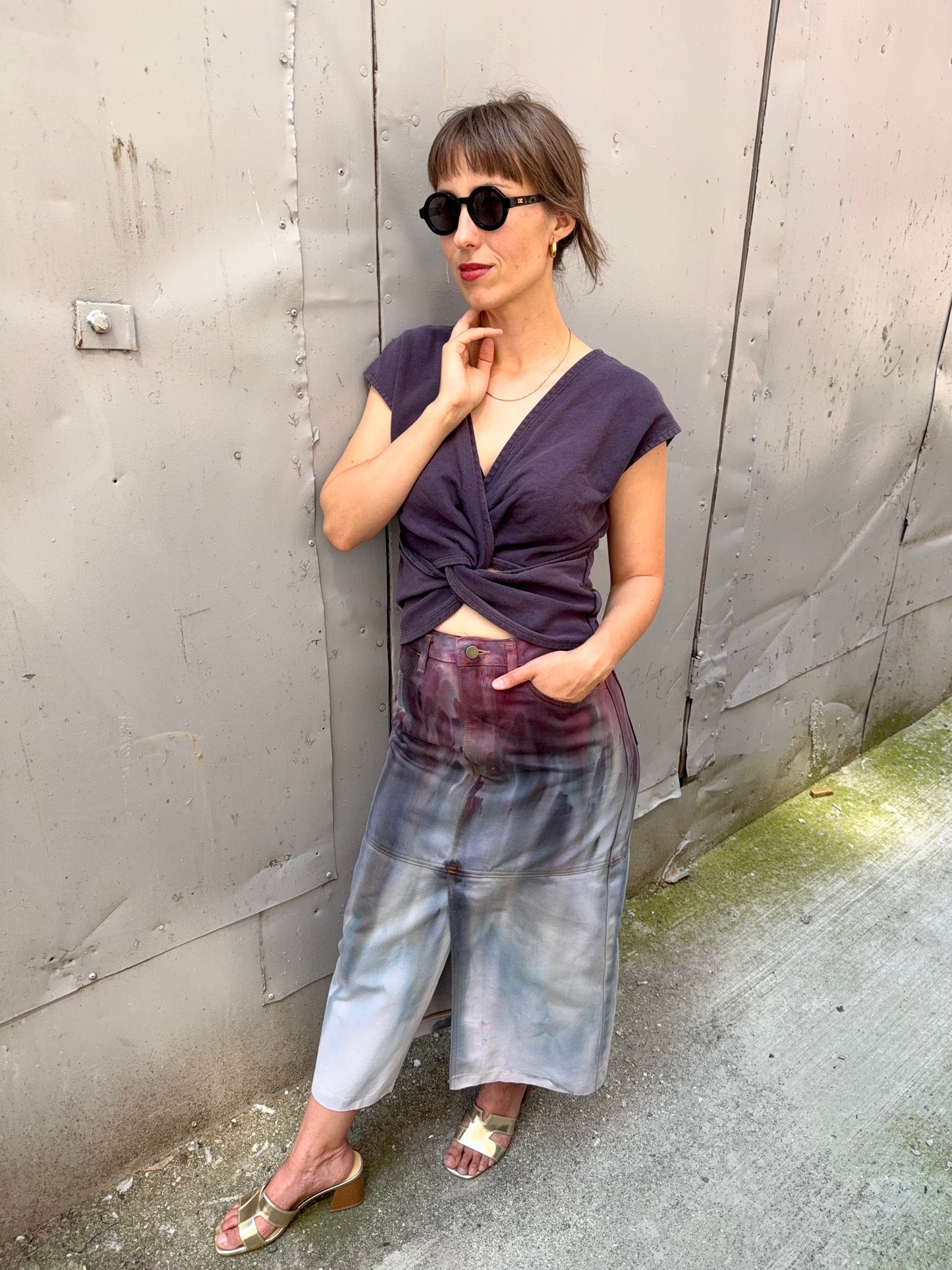 27 - Ice Dye Midi Skirt