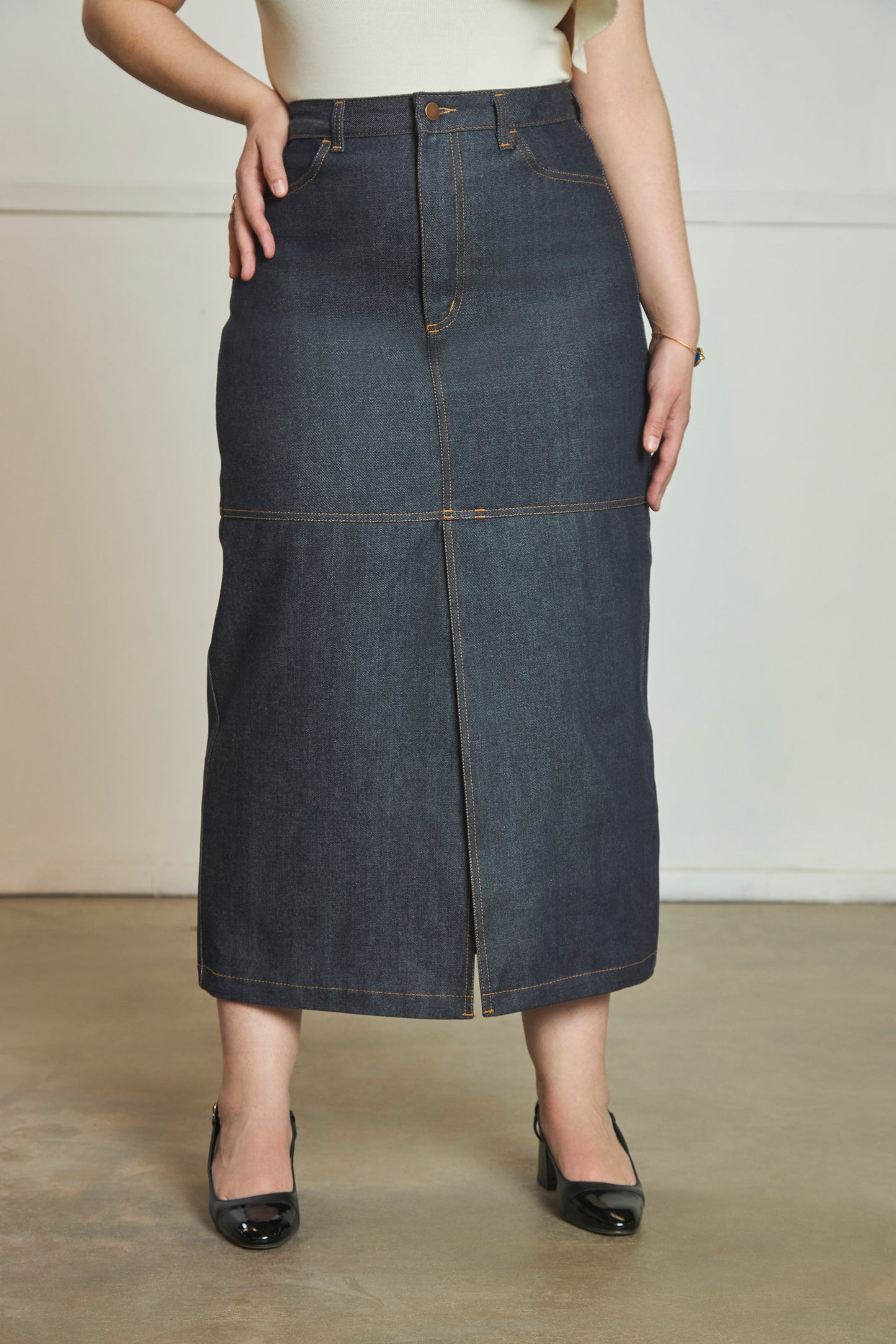 Heidi - Maxi Skirt - Japanese Denim
