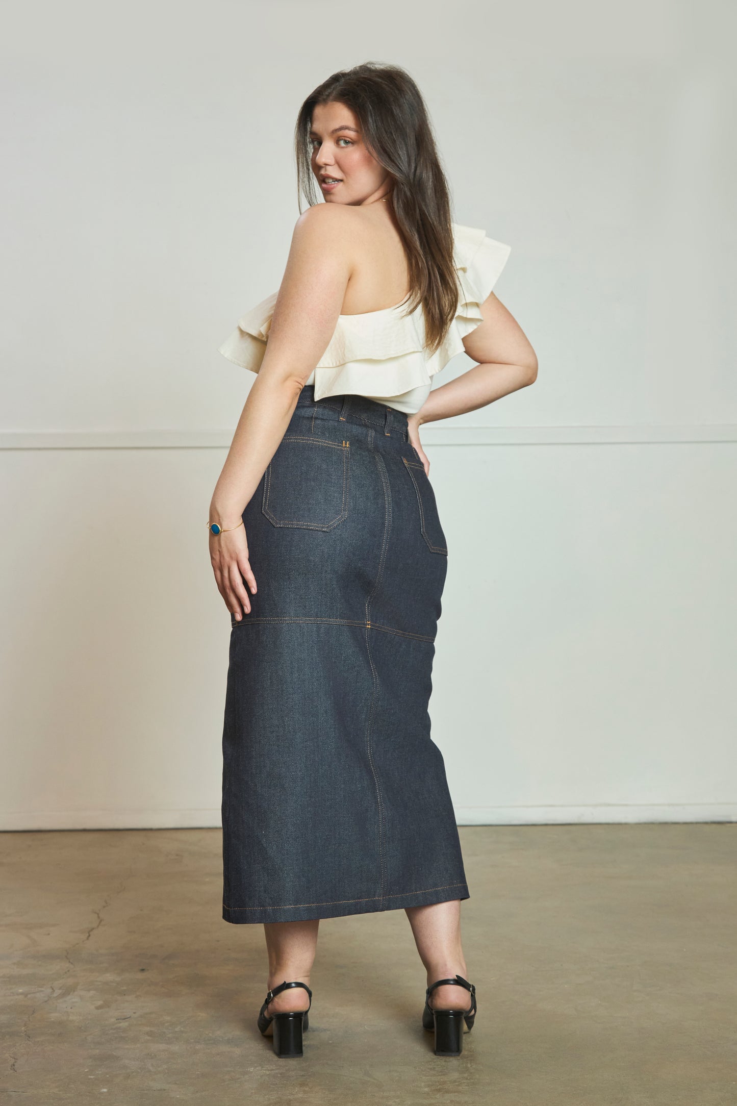 Heidi - Maxi Skirt - Japanese Denim