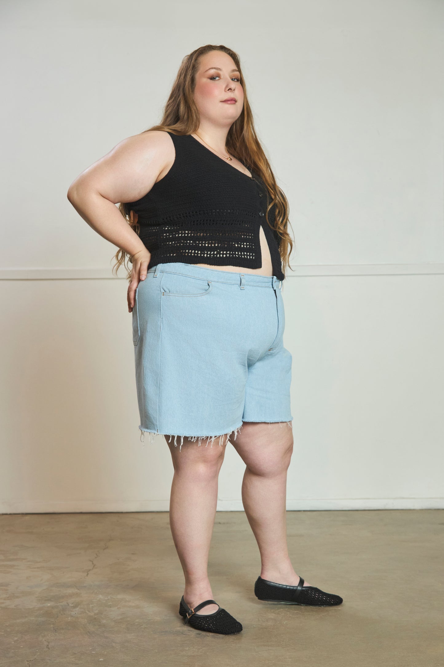 Pamela - Cutoff Jean Shorts