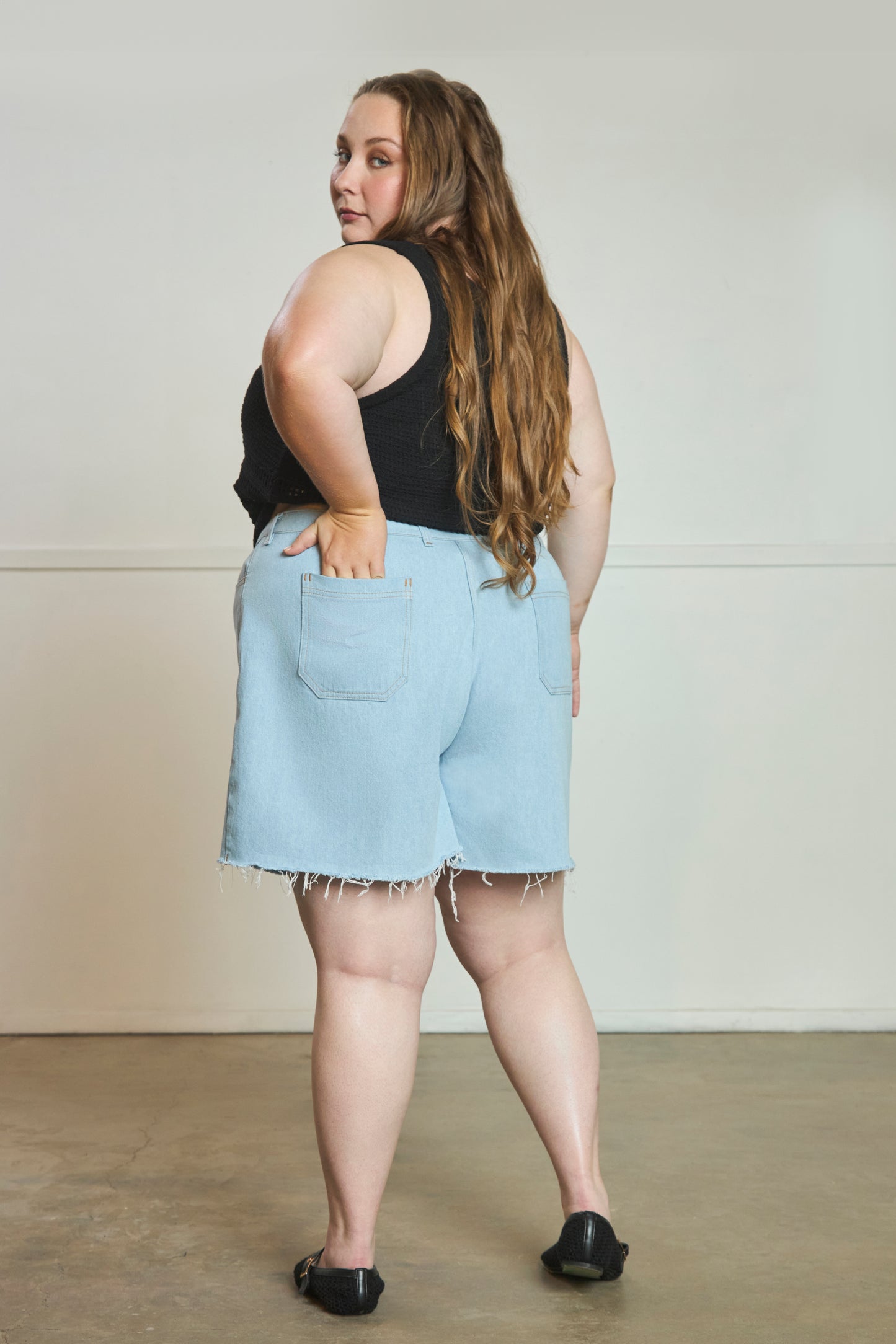 Pamela - Cutoff Jean Shorts