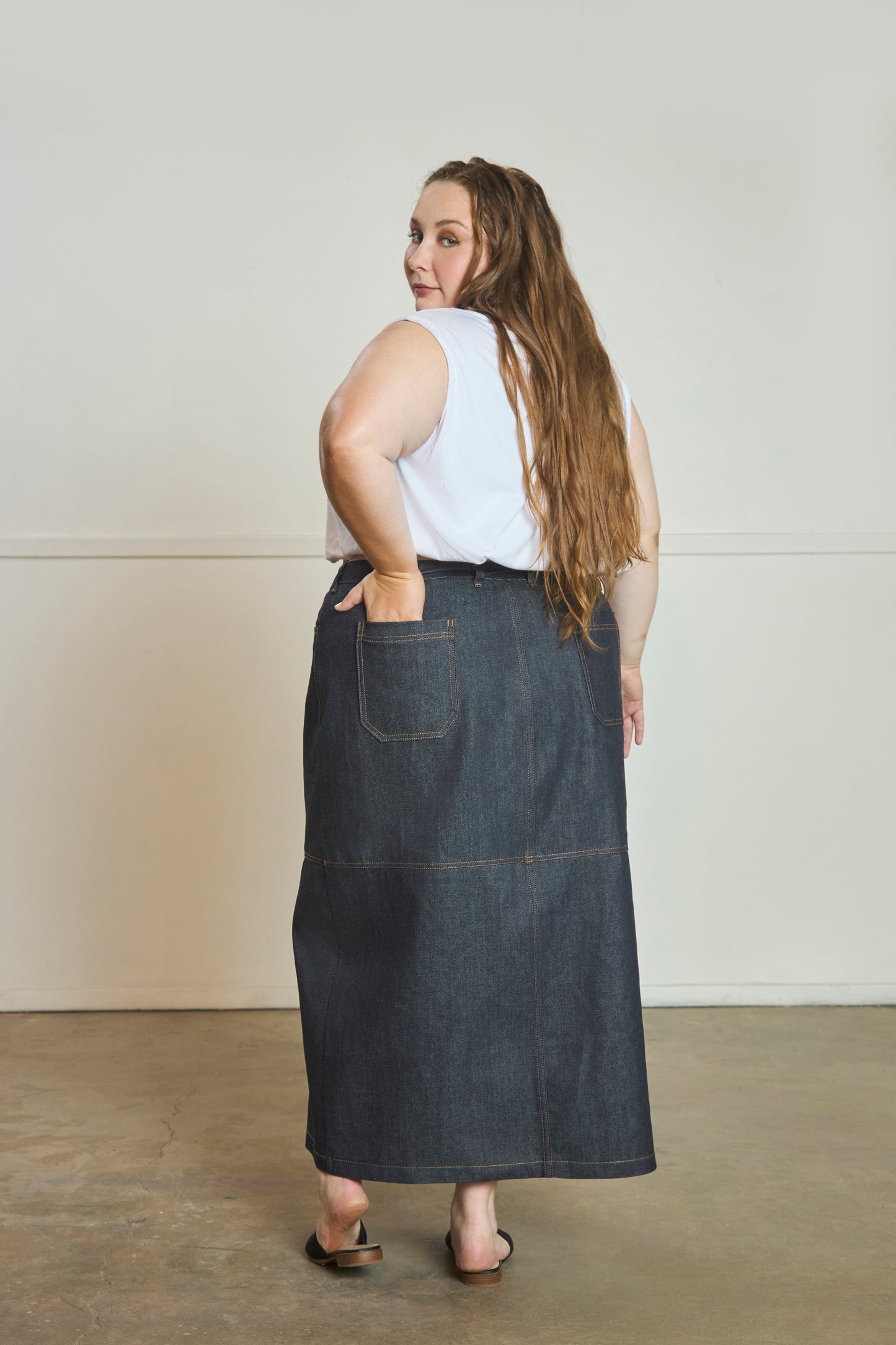 Heidi - Maxi Skirt - Japanese Denim