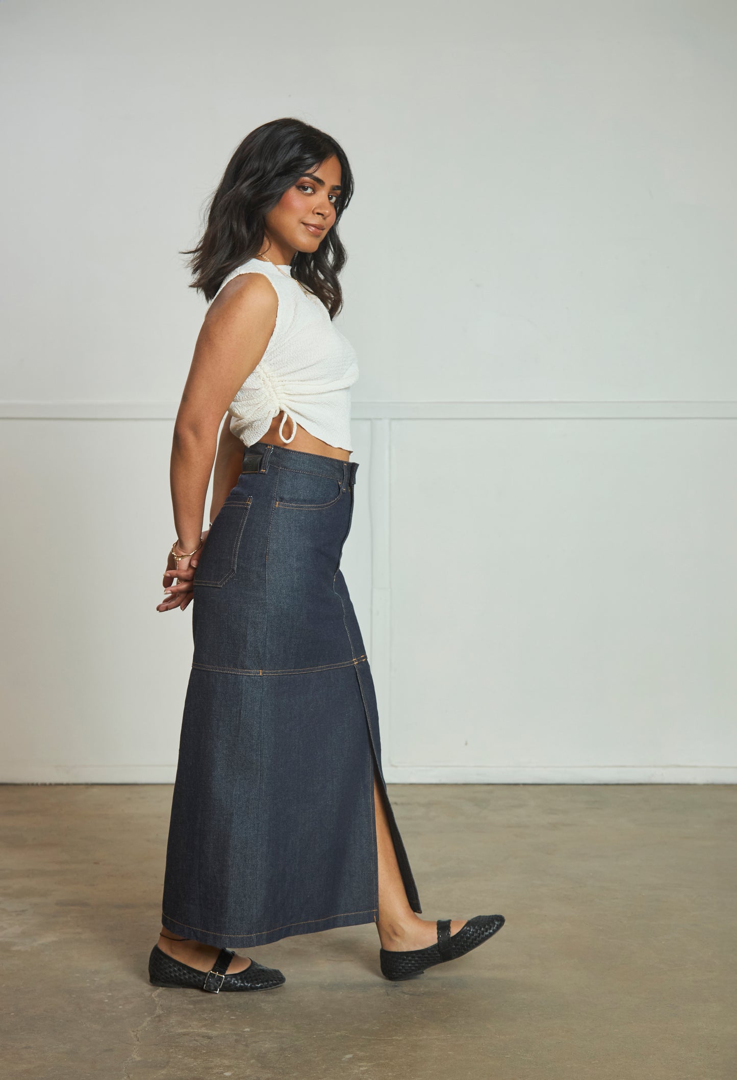 Heidi - Maxi Skirt - Japanese Denim