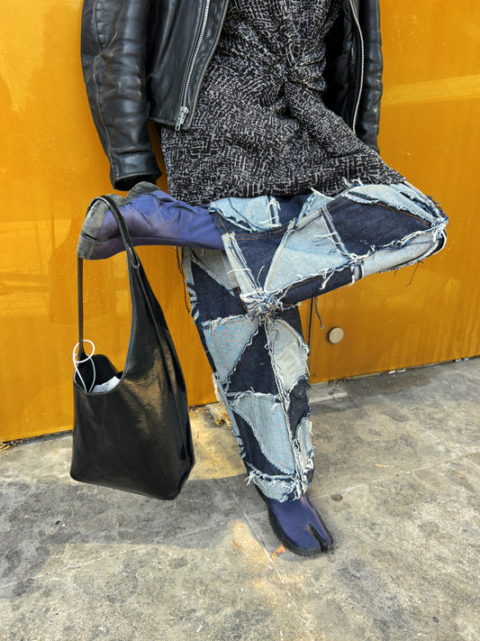 Patchwork Pinwheel Jeans