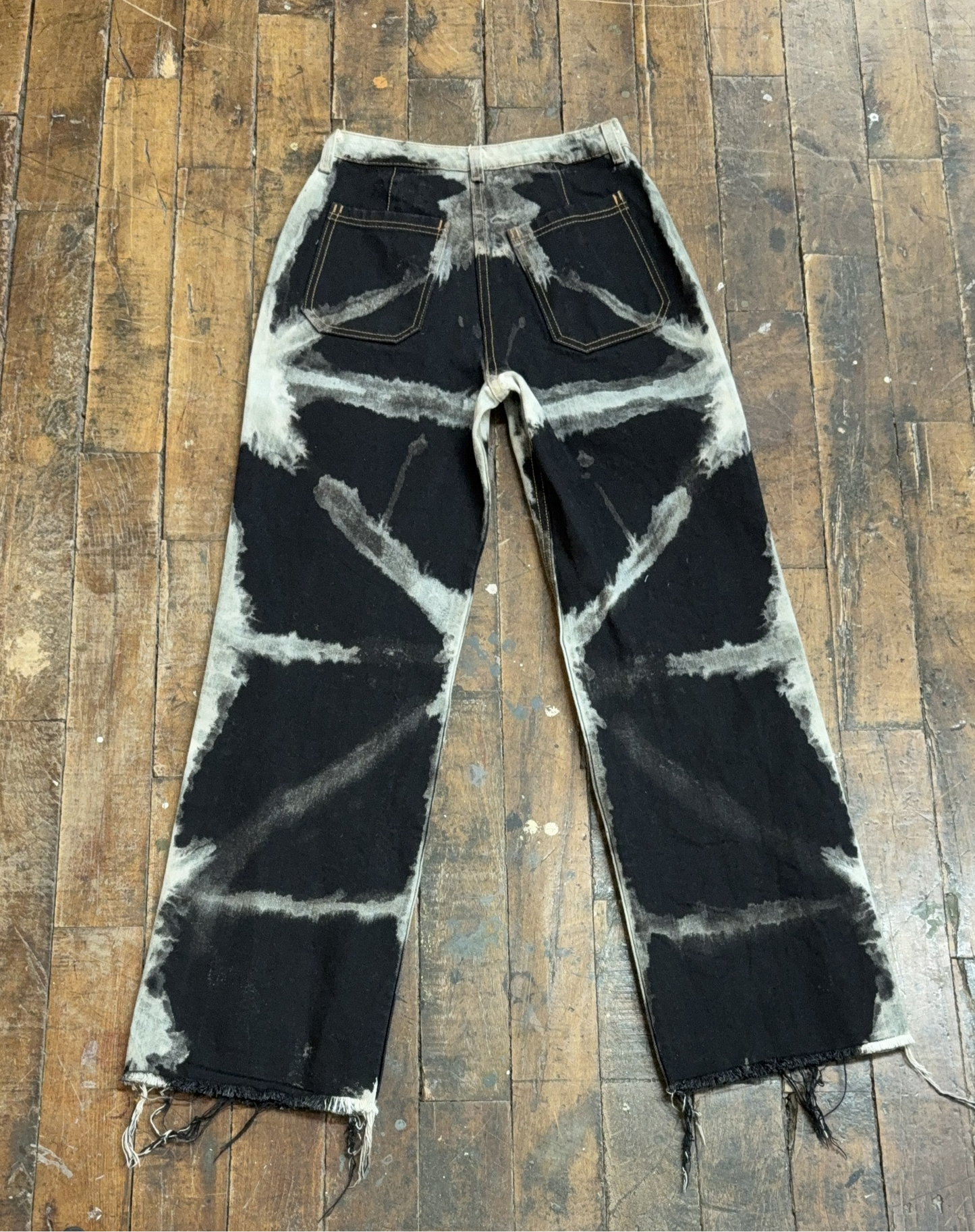 26 - Shibori Bleach Straight Leg