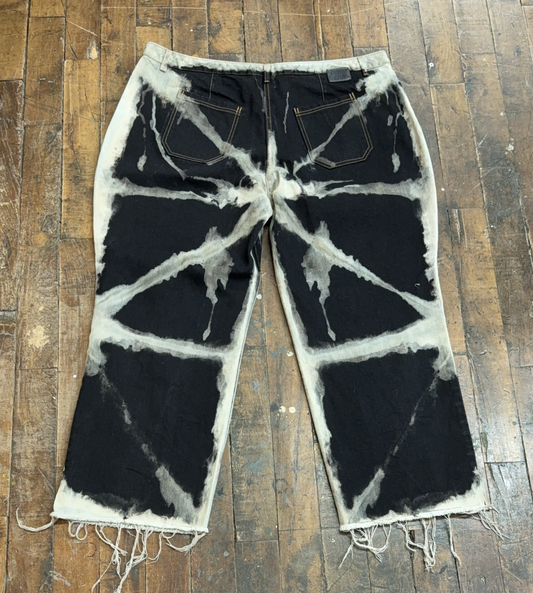 46 - Shibori Bleach Straight Leg
