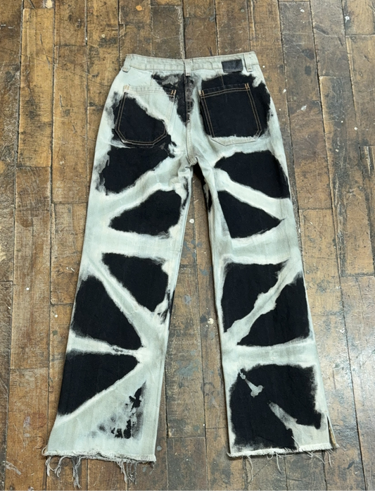 26 - Shibori Bleach Straight Leg