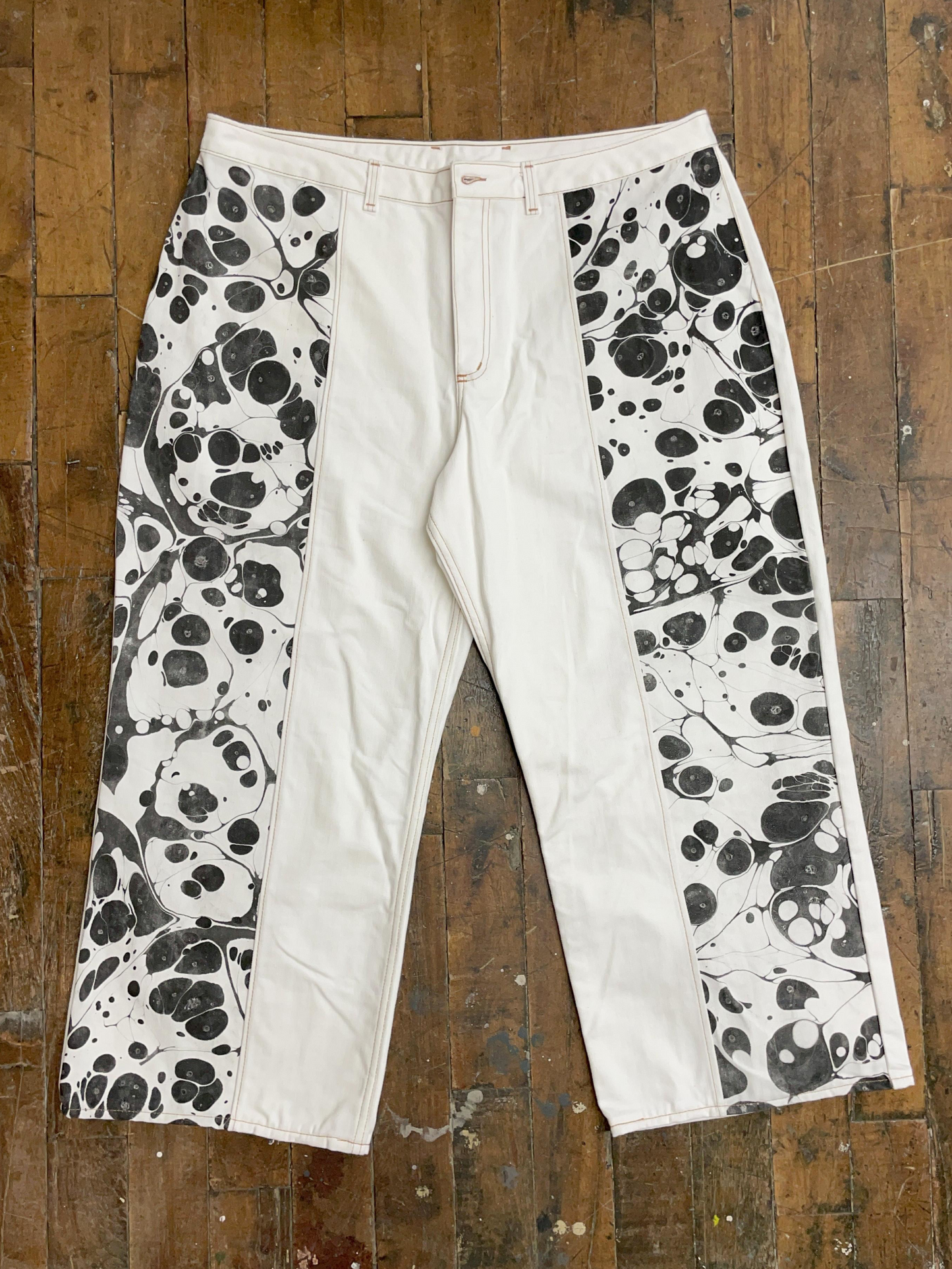 Sample - Stevie - Marbled Straight Leg - Shorter Inseam - 42