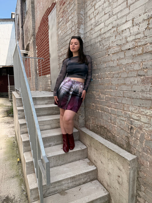 31 - Ice Dye Mini Skirt