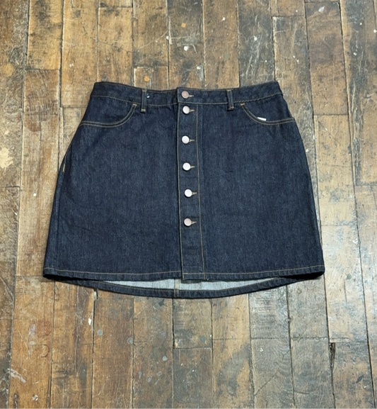 36, 40 - Flora Mini Skirt- Japanese Denim