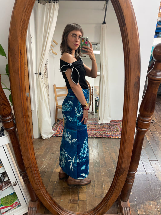 Heidi - Maxi Skirt - Cyanotype Denim