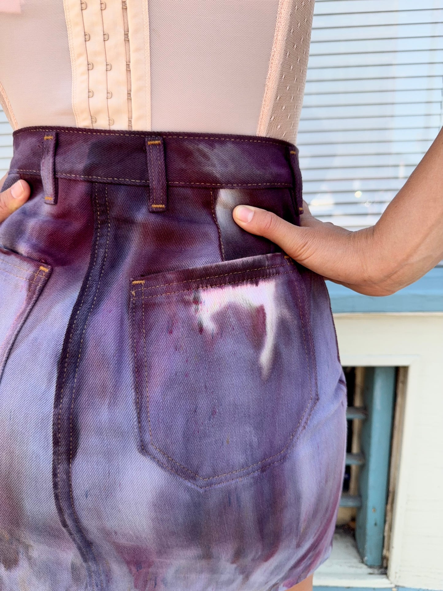 26 - Ice Dye Mini Skirt