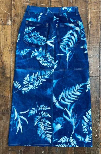 Heidi - Maxi Skirt - Cyanotype Denim