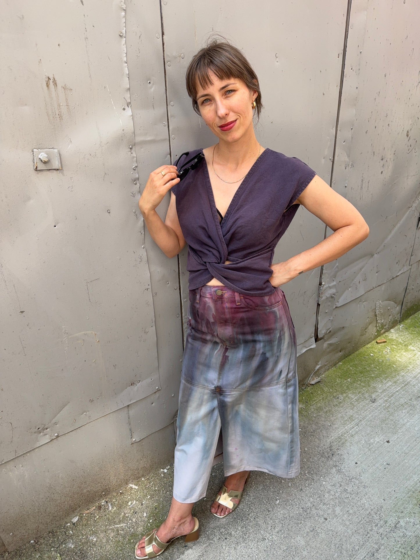 27 - Ice Dye Midi Skirt