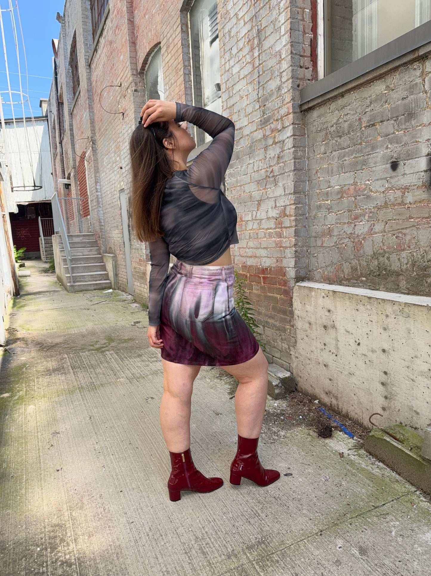 31 - Ice Dye Mini Skirt