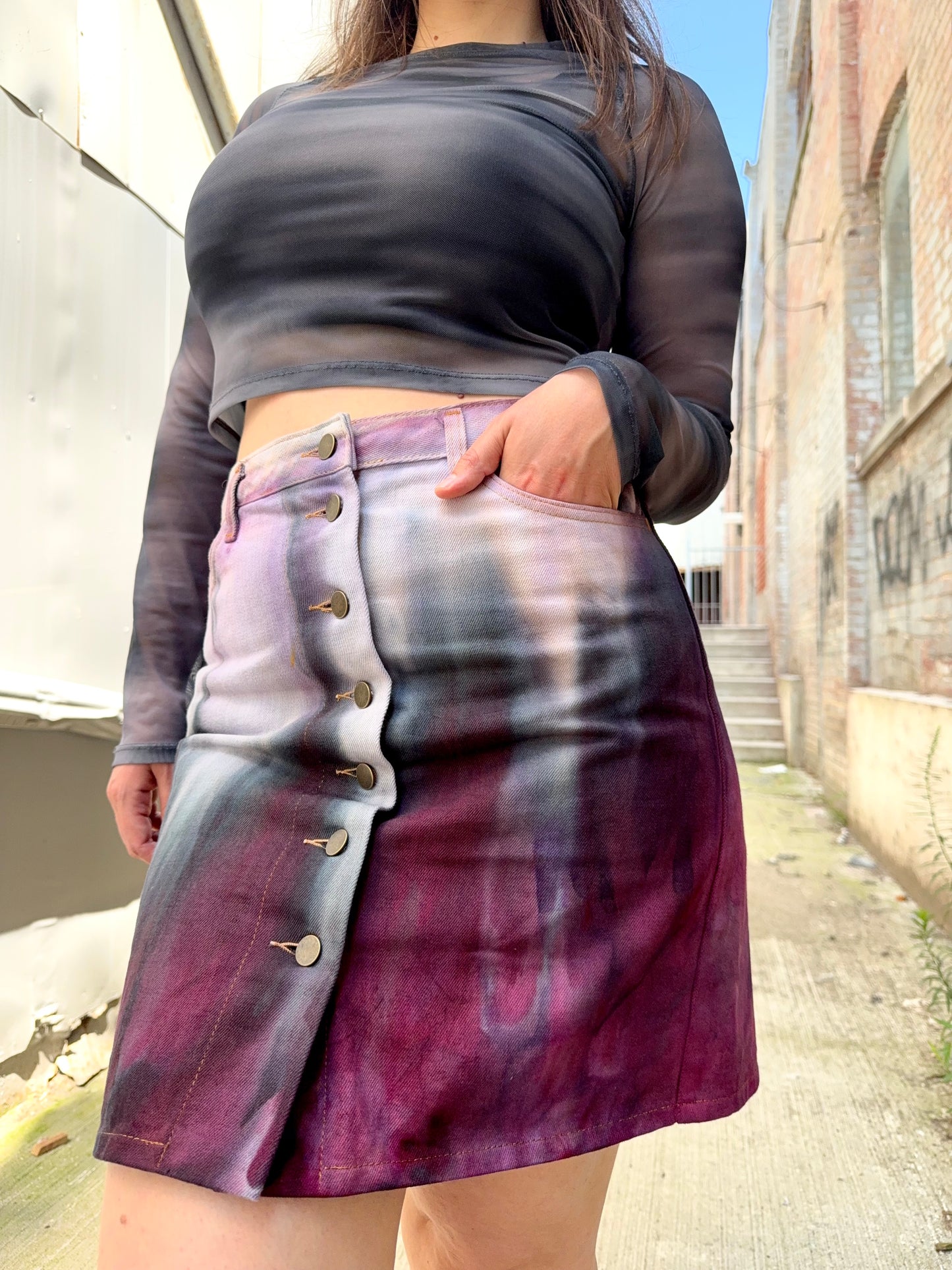 31 - Ice Dye Mini Skirt