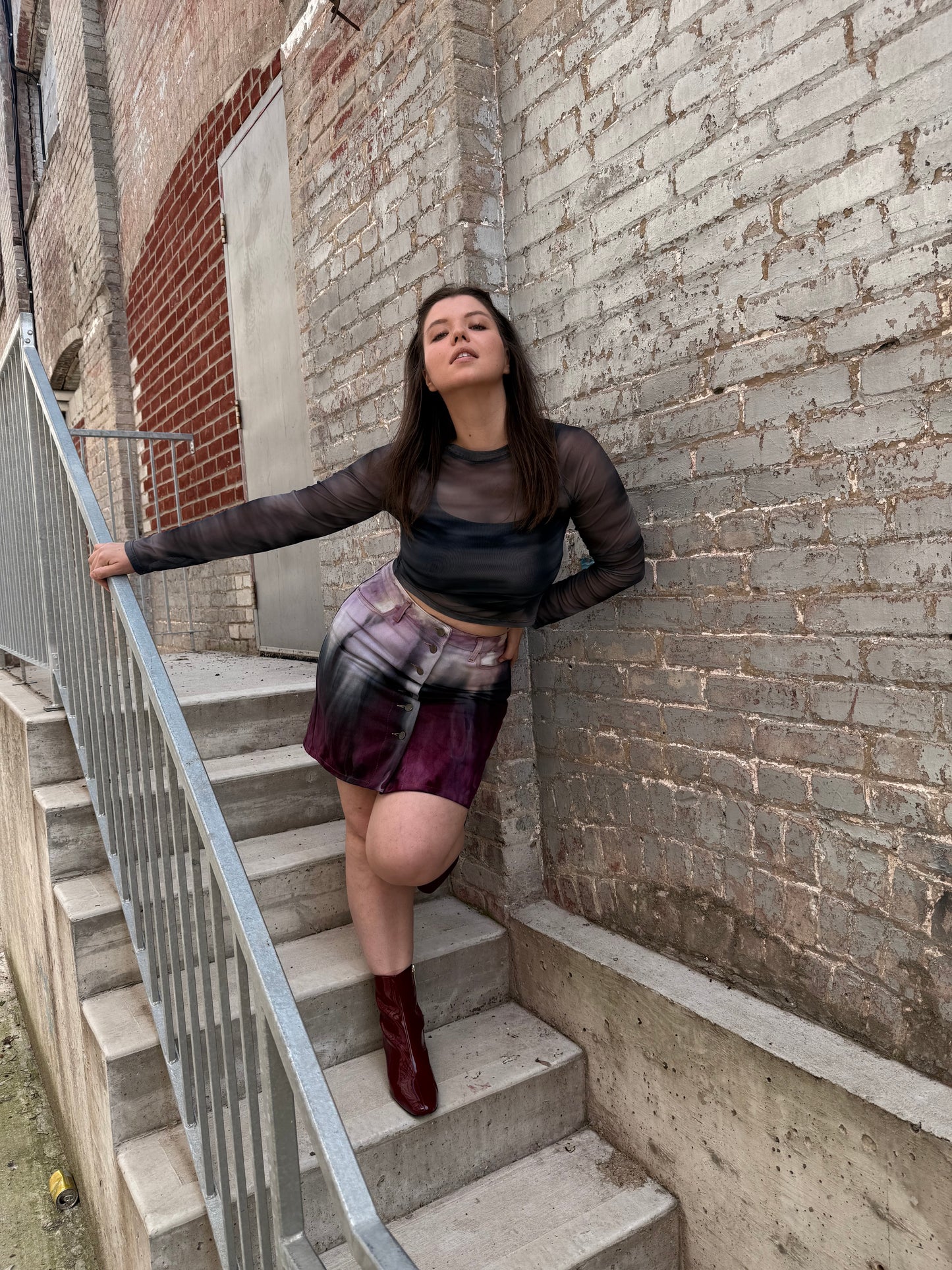 31 - Ice Dye Mini Skirt