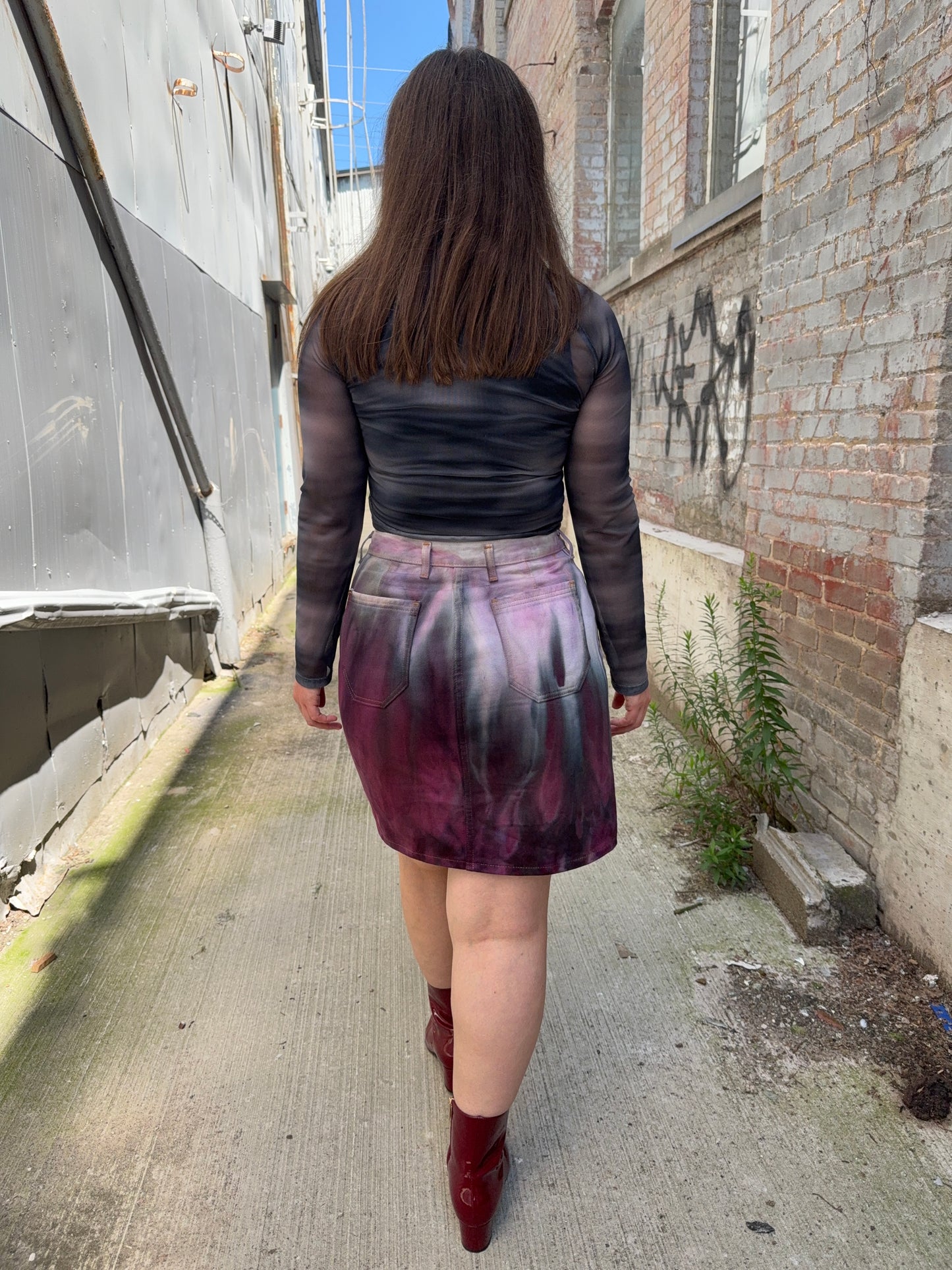 31 - Ice Dye Mini Skirt