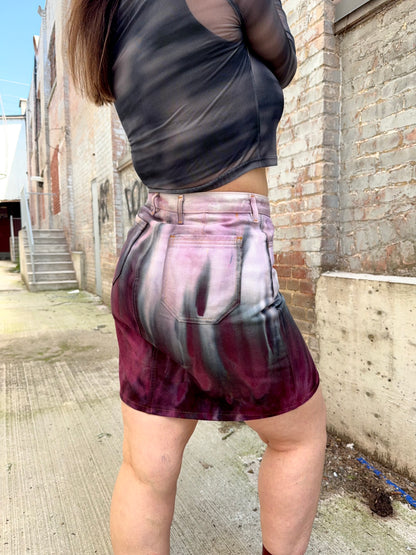 31 - Ice Dye Mini Skirt