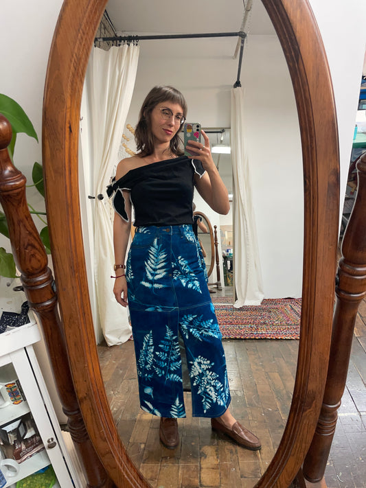 Heidi - Maxi Skirt - Cyanotype Denim