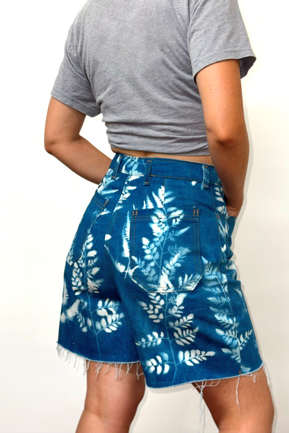 Pamela Cyanotype Shorts