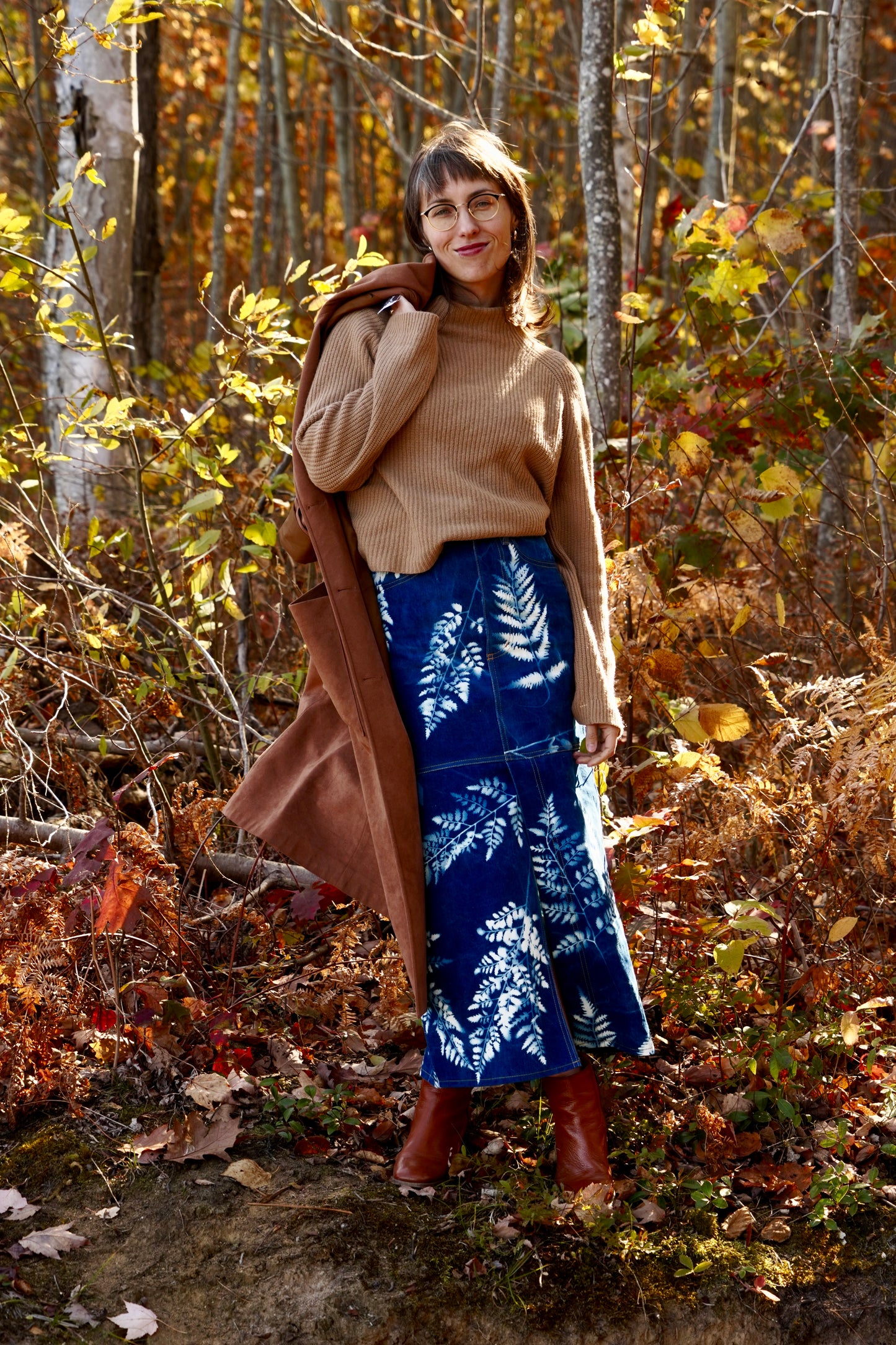 Heidi - Maxi Skirt - Cyanotype Denim