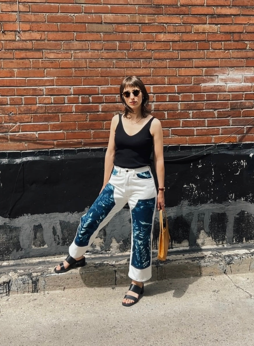 Stevie - Cyanotype Carpenter Jeans - Japanese Denim