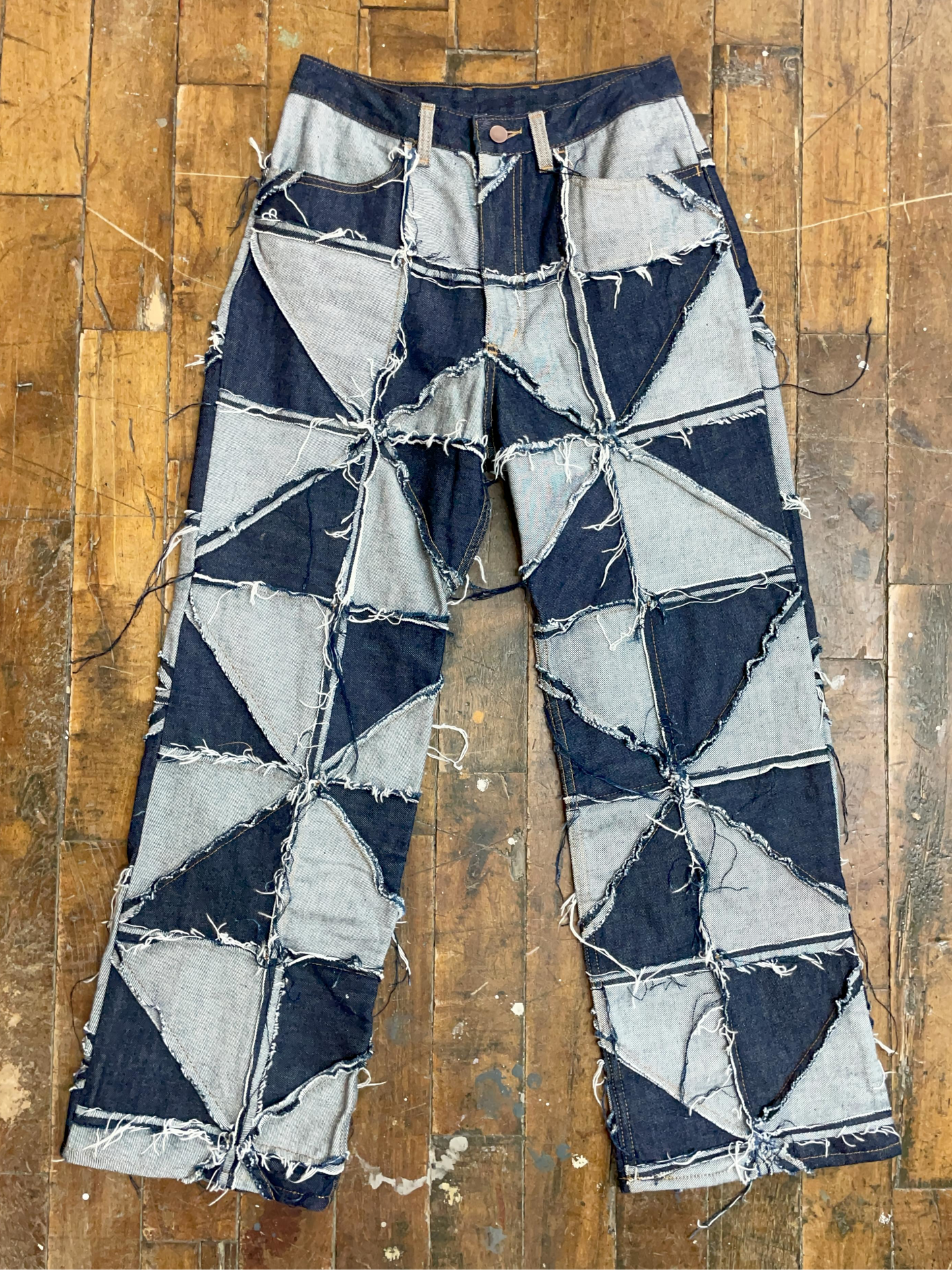 Sample - Quilted Pinwheel Jeans - 2 Sizes