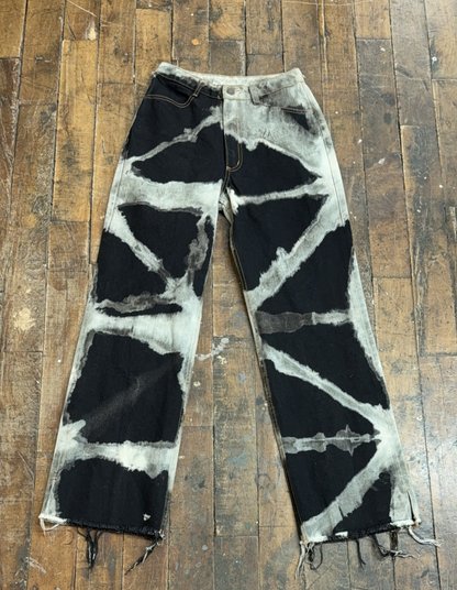 26 - Shibori Bleach Straight Leg