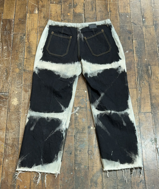 36 - Shibori Bleach Straight Leg