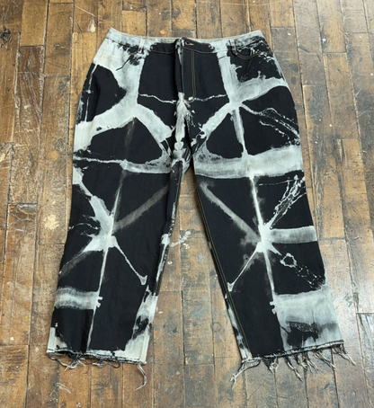 44 - Shibori Bleach Straight Leg
