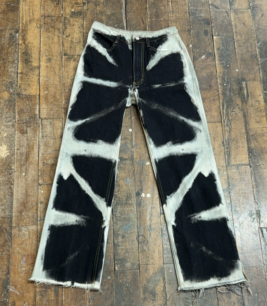 26 - Shibori Bleach Straight Leg