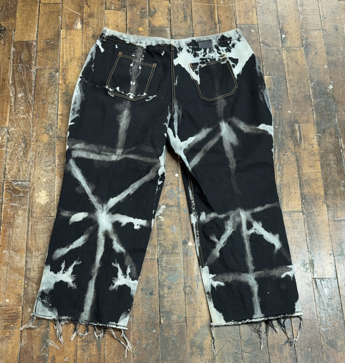 44 - Shibori Bleach Straight Leg