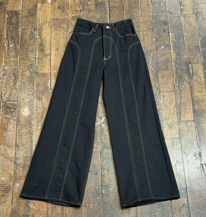 26 - Winona 3-Panel Black Denim