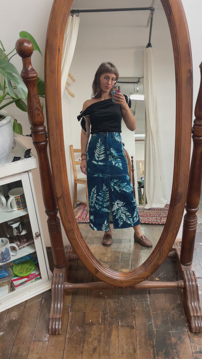 Heidi - Maxi Skirt - Cyanotype Denim