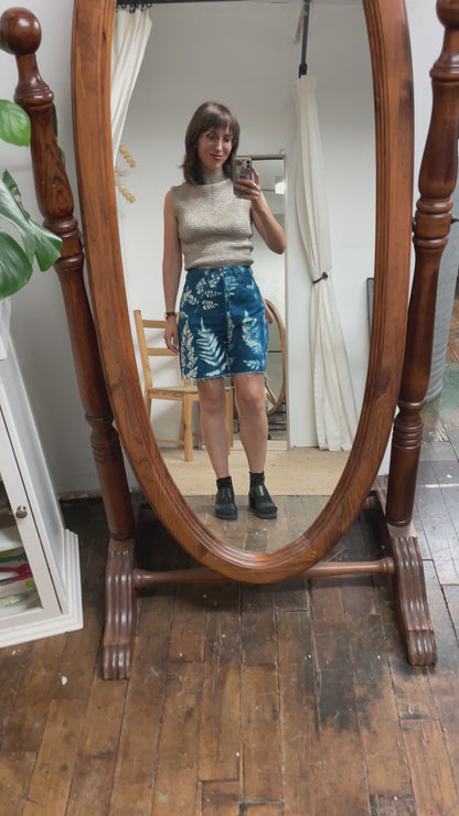 Pamela Cyanotype Shorts